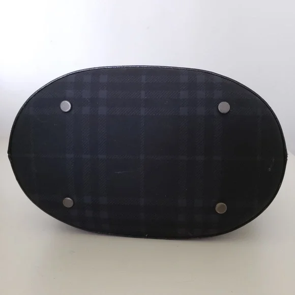 Burberry Vintage Navy Nova Check Bucket Shoulder Bag - Picture 5 of 15